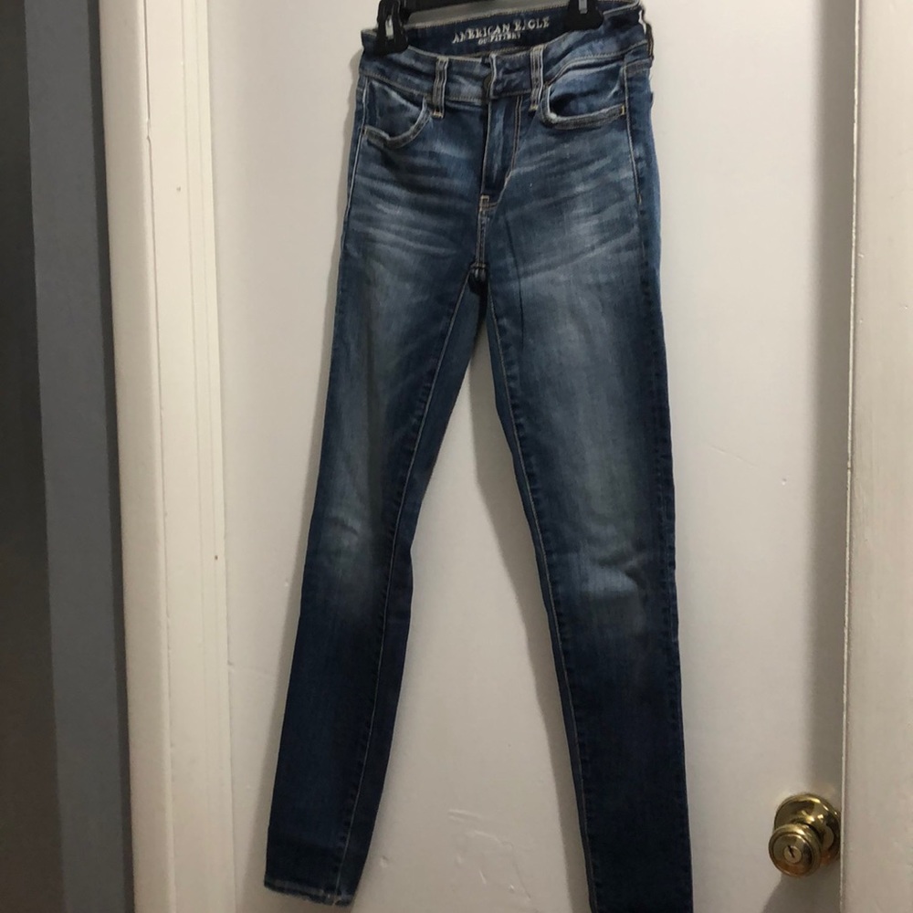 american eagle super stretch skinny jeans.